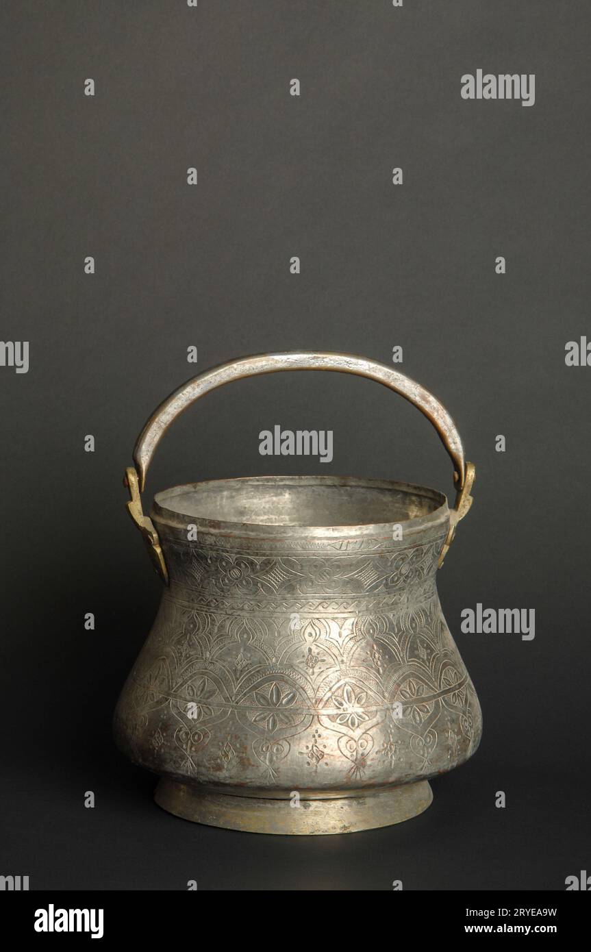 Antichi utensili in metallo Foto Stock