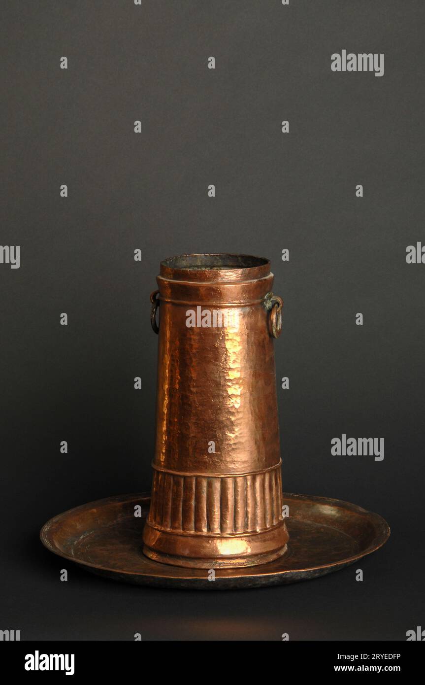 Antichi utensili in metallo Foto Stock