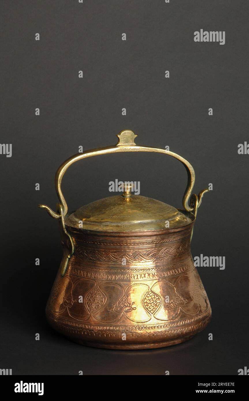 Antichi utensili in metallo Foto Stock