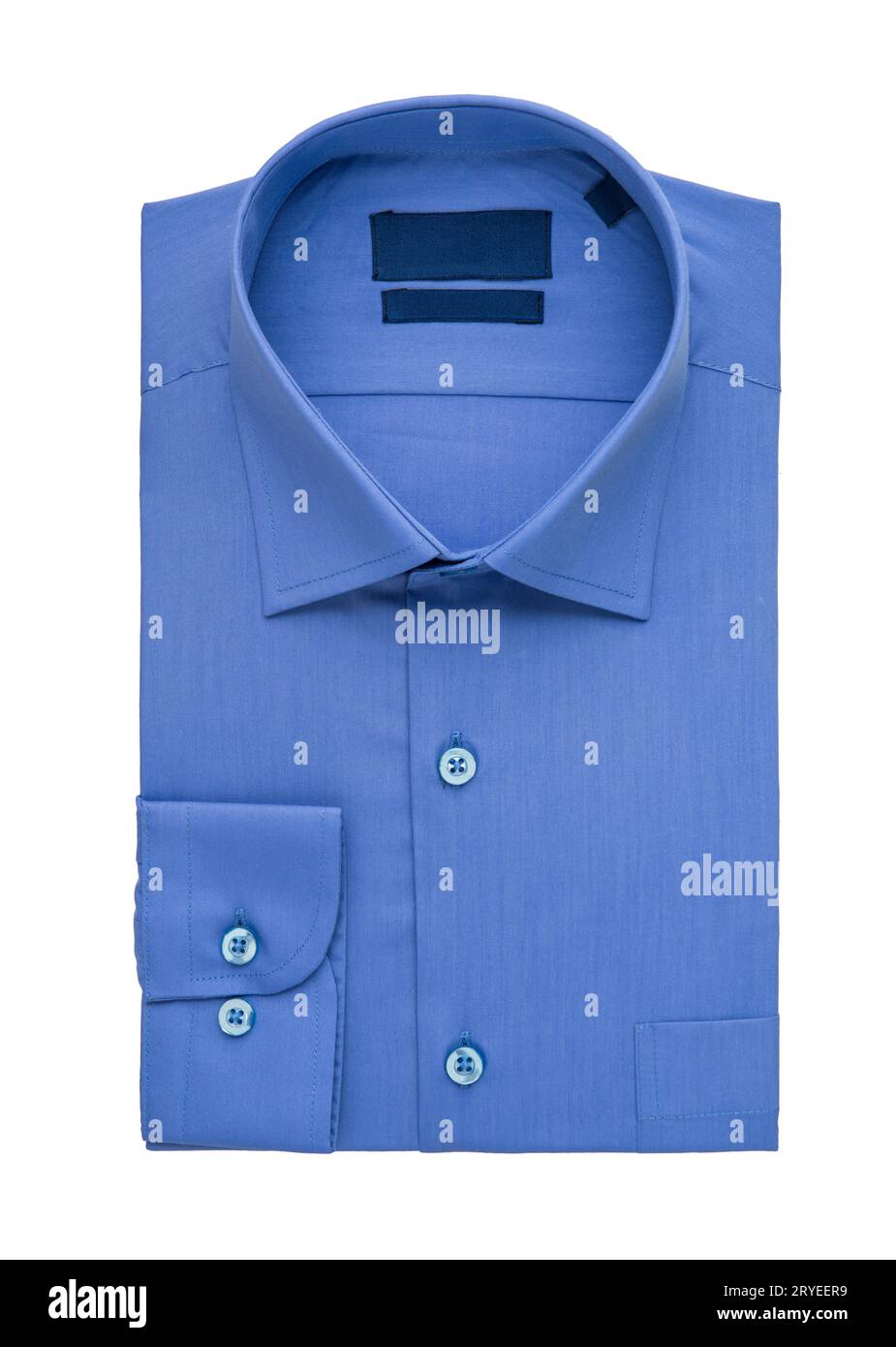 Camicia su sfondo bianco Foto Stock