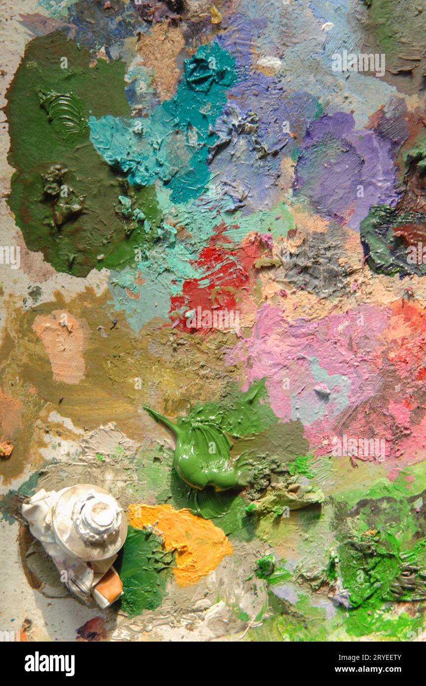 Artigianato artistico, pitture Foto Stock