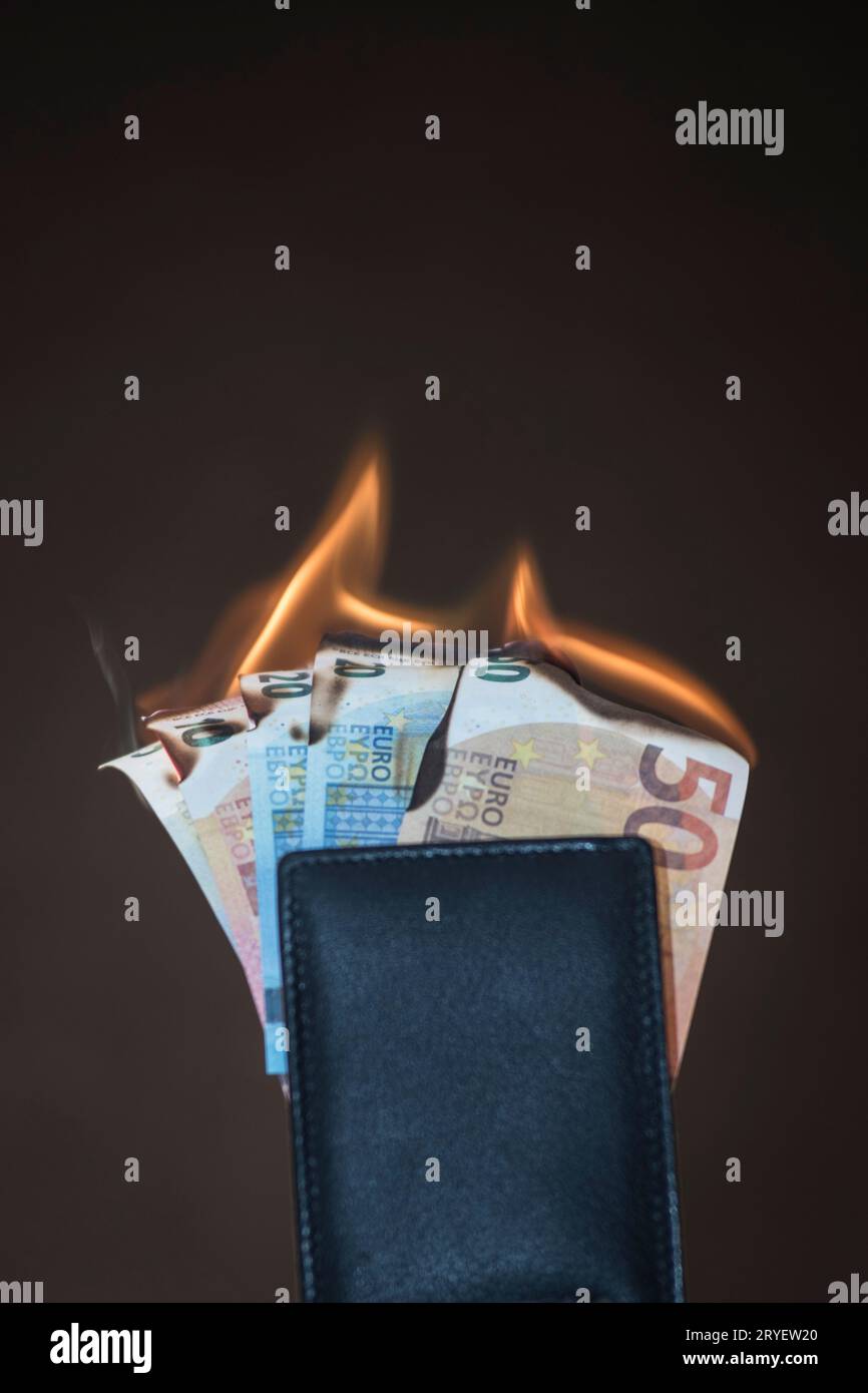 L'inflazione e il valore del denaro in economia Foto Stock