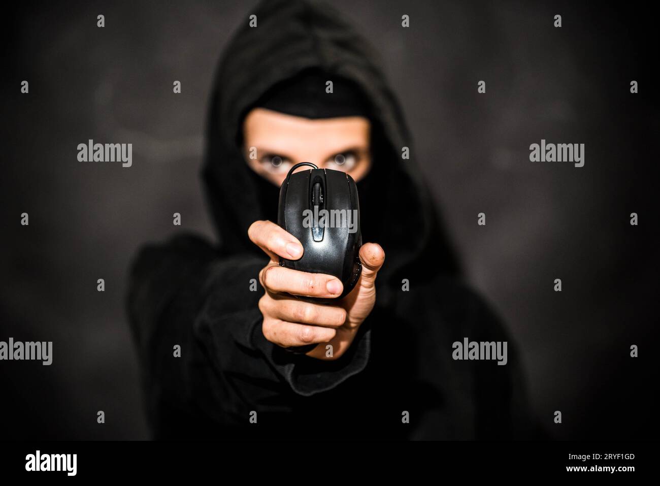 Criminalità su Internet o criminalità informatica Foto Stock