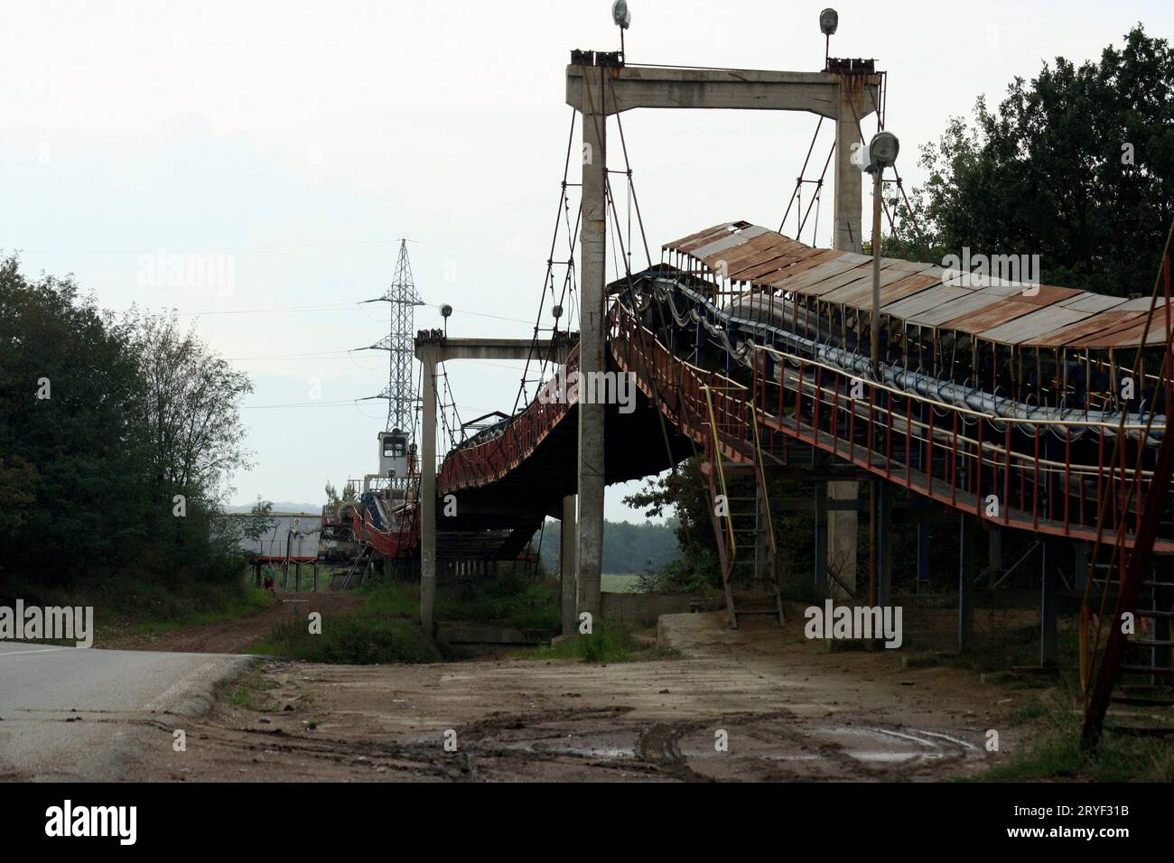 Crisi industriale e recessione economica in Romania Foto Stock