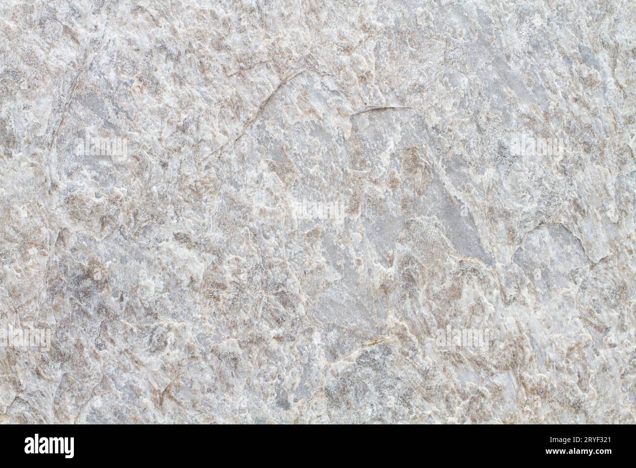 Ruvida struttura di fondo in pietra naturale con tonalità di grigio, bianco e marrone Foto Stock