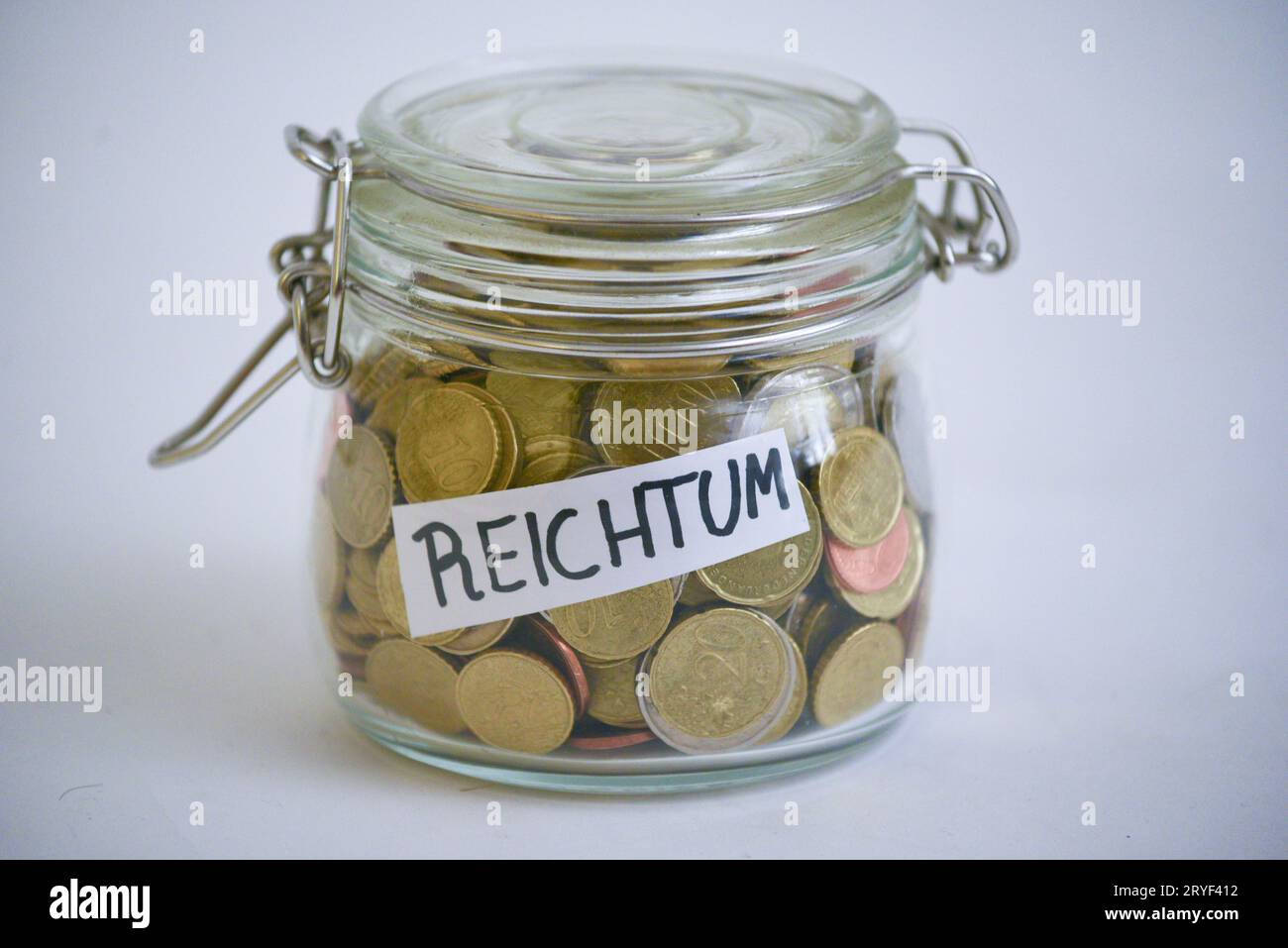 Vivere in ricchezza e prosperità finanziaria Foto Stock