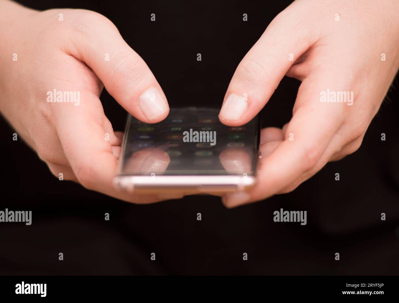 Smartphone per lavoro e lavoro Foto Stock