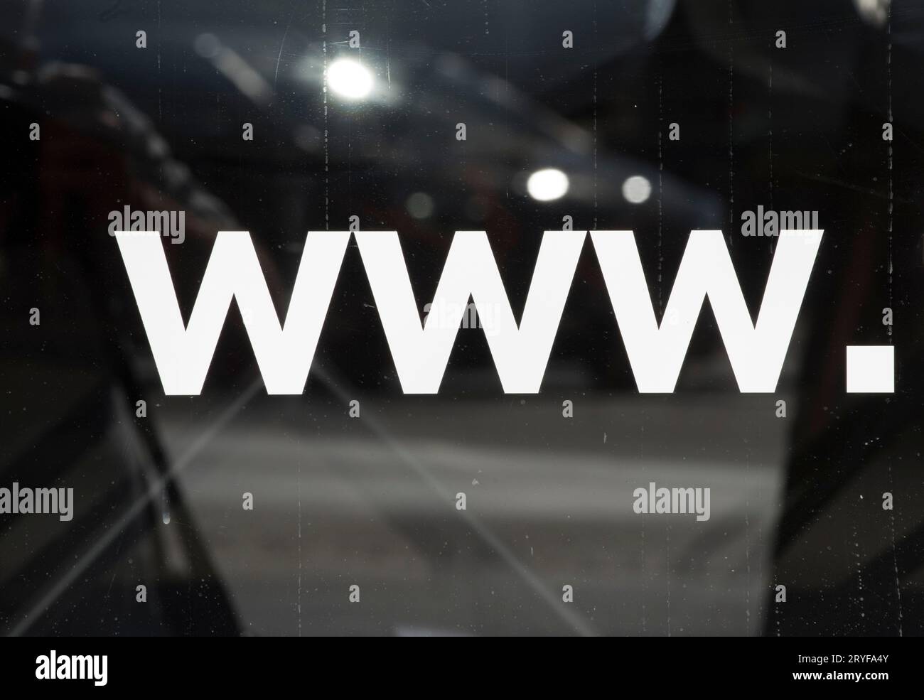 Www o World Wide Web e Internet Foto Stock