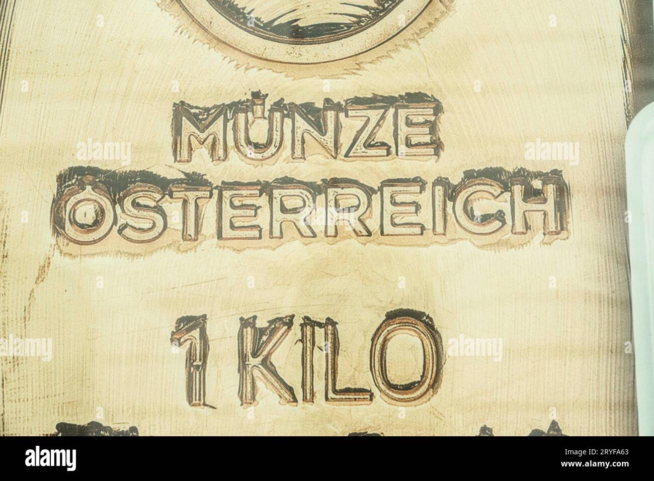 L'oro come materiale prezioso Foto Stock