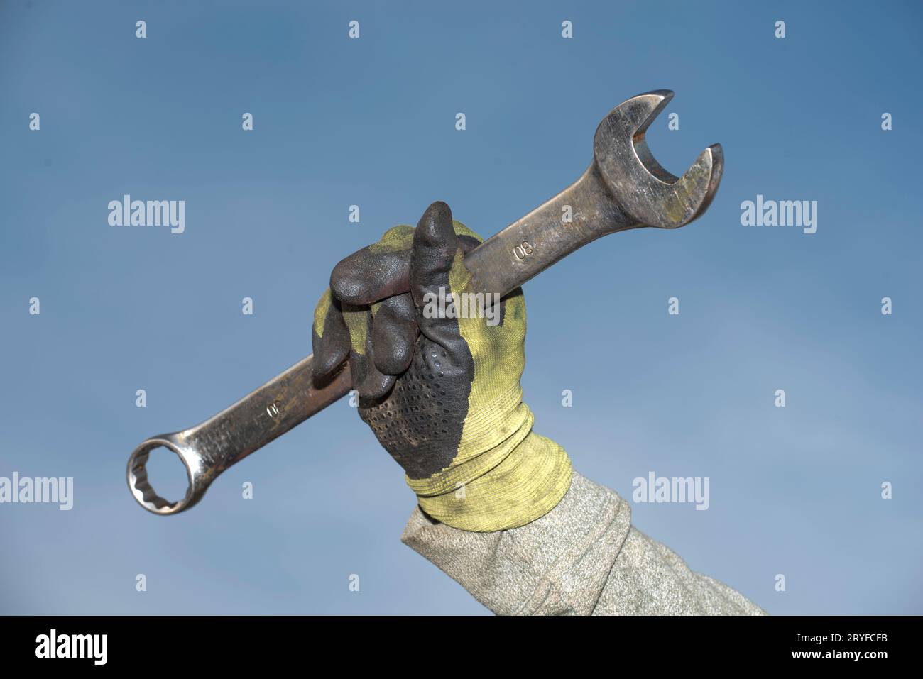 Chiave o chiave come attrezzo per l'applicazione della coppia Foto Stock