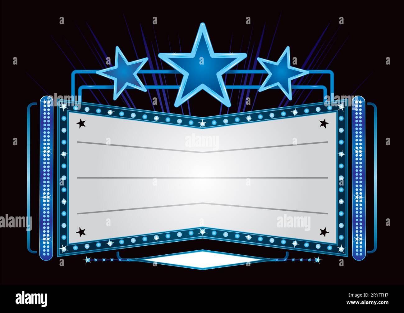 Un poster che annuncia una grande performance di intrattenimento Foto Stock