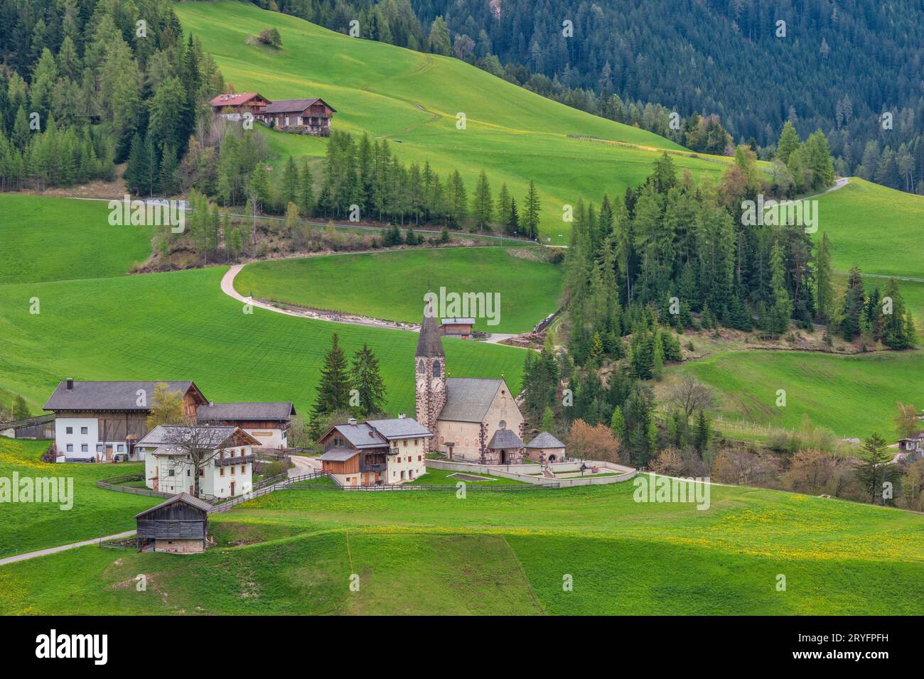 Paesaggio naturale nel villaggio di Santa Maddalena, San Magdalena Italia Foto Stock