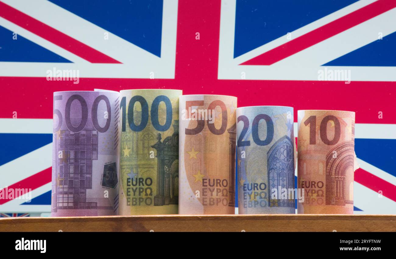 Euro, valuta nell'UE Foto Stock