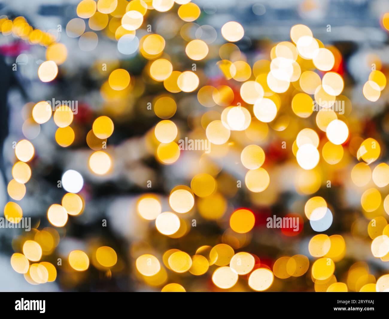 Sfondo bokeh sfocato a Natale e Capodanno Foto Stock