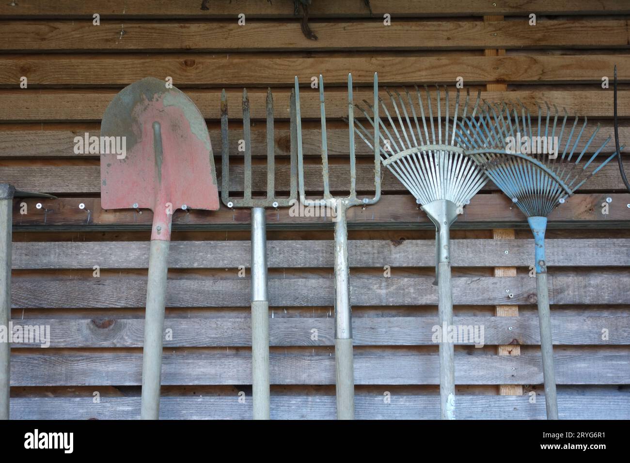 Attrezzi in un'officina o in un'officina Foto Stock