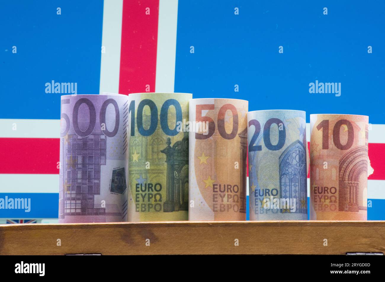 Euro, valuta nell'UE Foto Stock