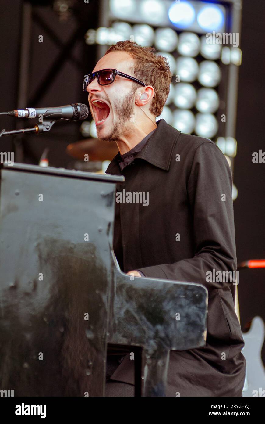 Tom Smith - Editors, V2010, Hylands Park, Chelmsford, Essex, Regno Unito - 21 agosto 2010 Foto Stock