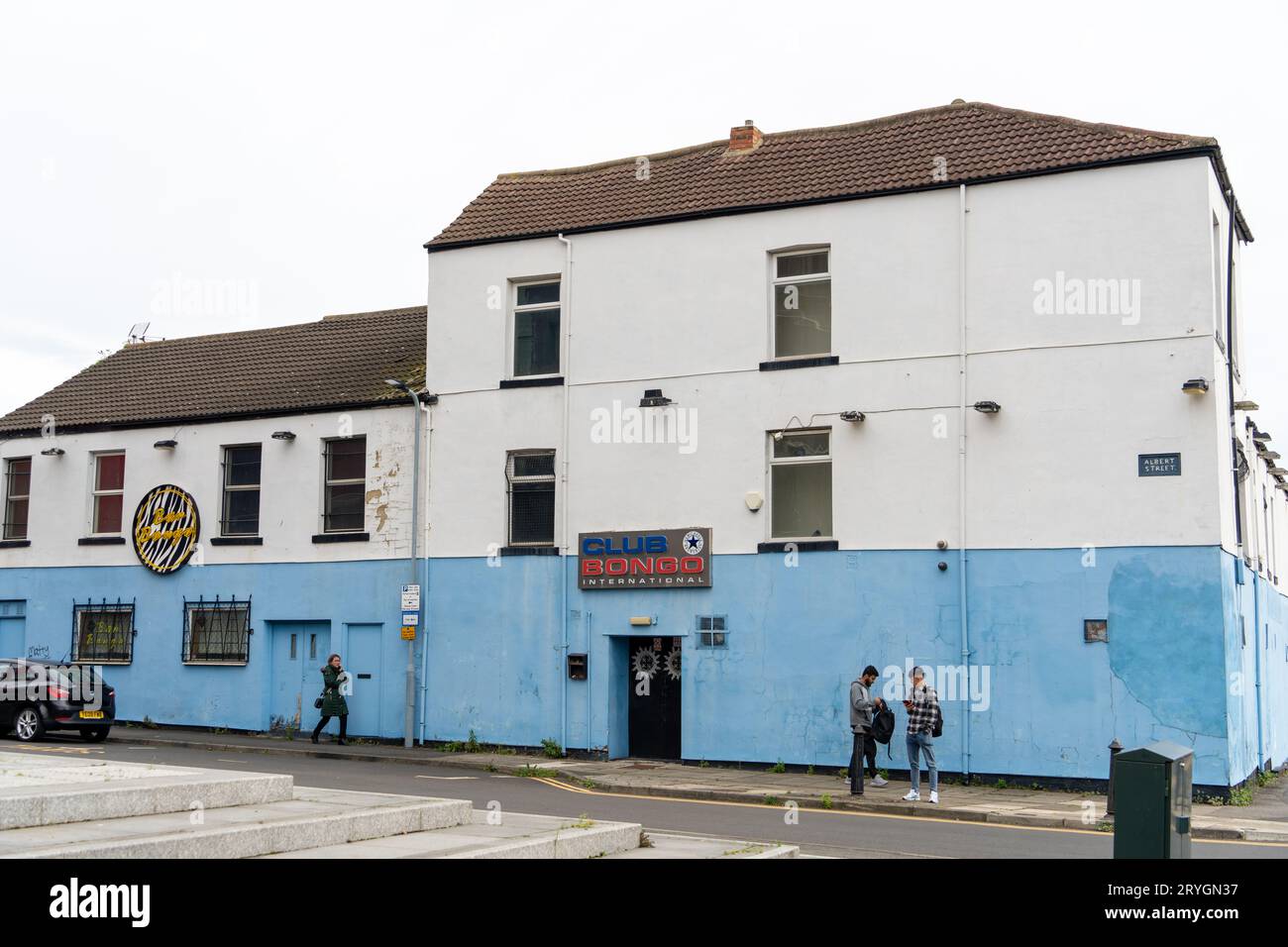 Club Bongo International reggae night club, a Middlesbrough, Regno Unito, chiuso dal 2017. Foto Stock