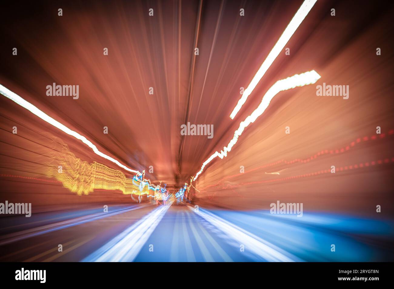 Di un'immagine distorta di un mondo diverso Foto Stock