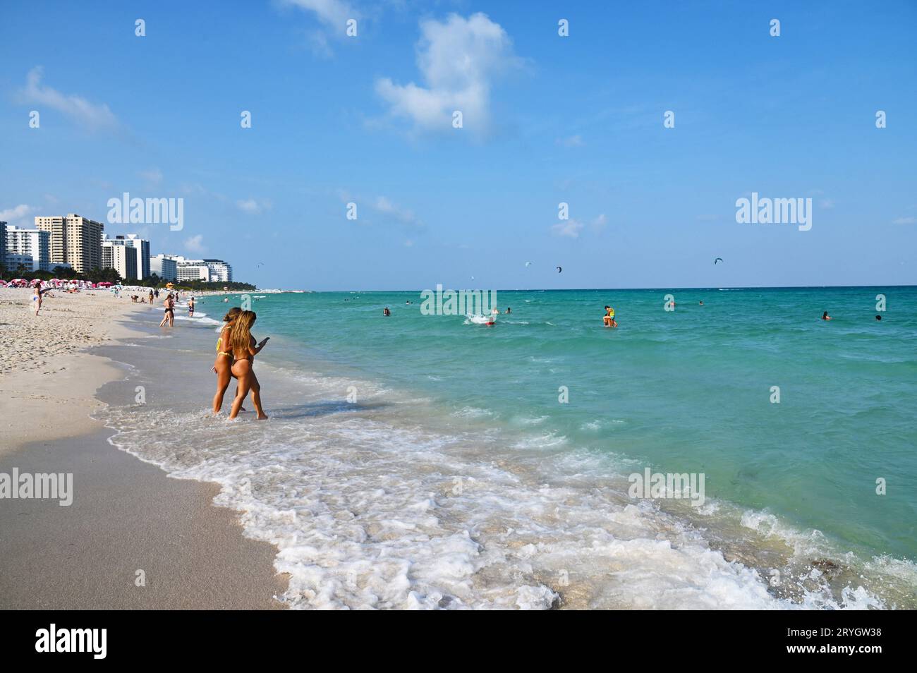 USA. FLORIDA. MIAMI. ATMOSFERA A NORTH MIAMI BEACH. Foto Stock