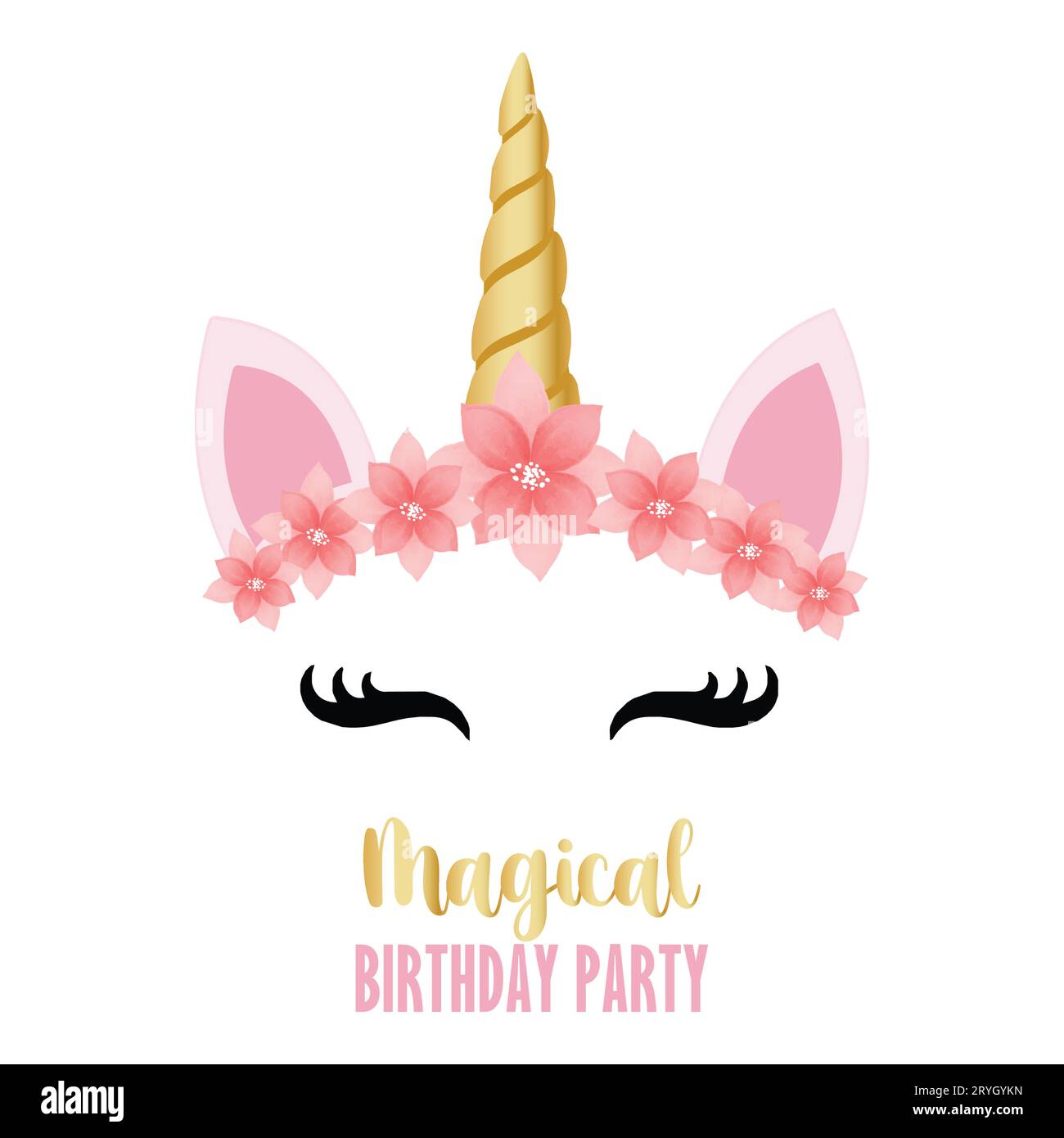 Invito di compleanno principessa, castello, carrozza, glitter oro (download immediato) - Italia