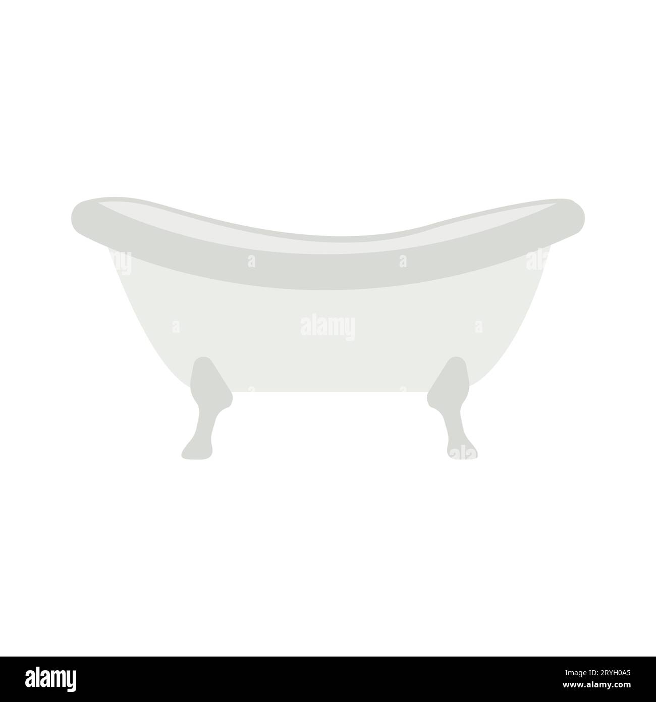 Bagno isolato. Oggetto bagno su sfondo bianco. Mobili da bagno Illustrazione Vettoriale