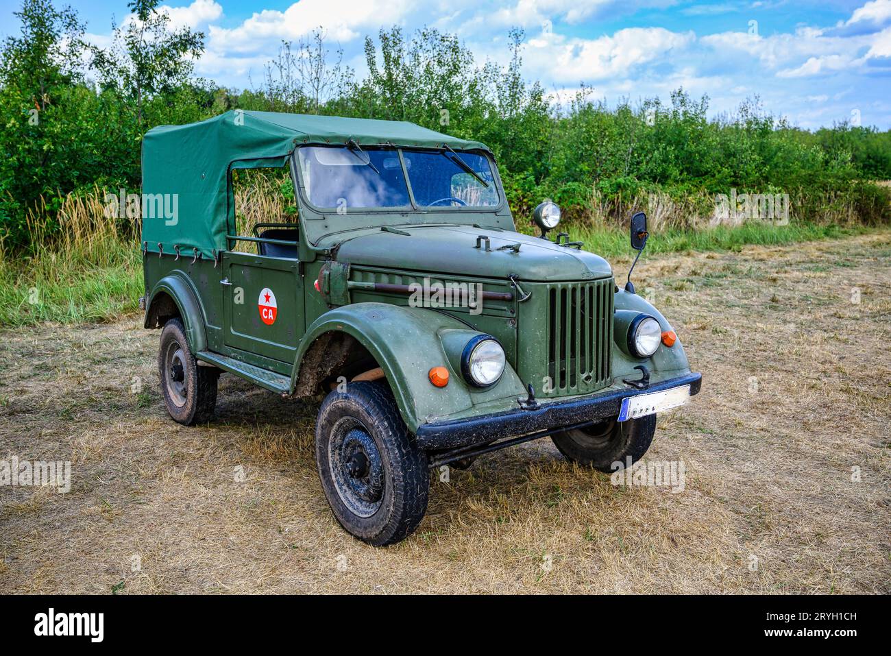 GAZ-69 un veicolo fuoristrada russo Foto Stock