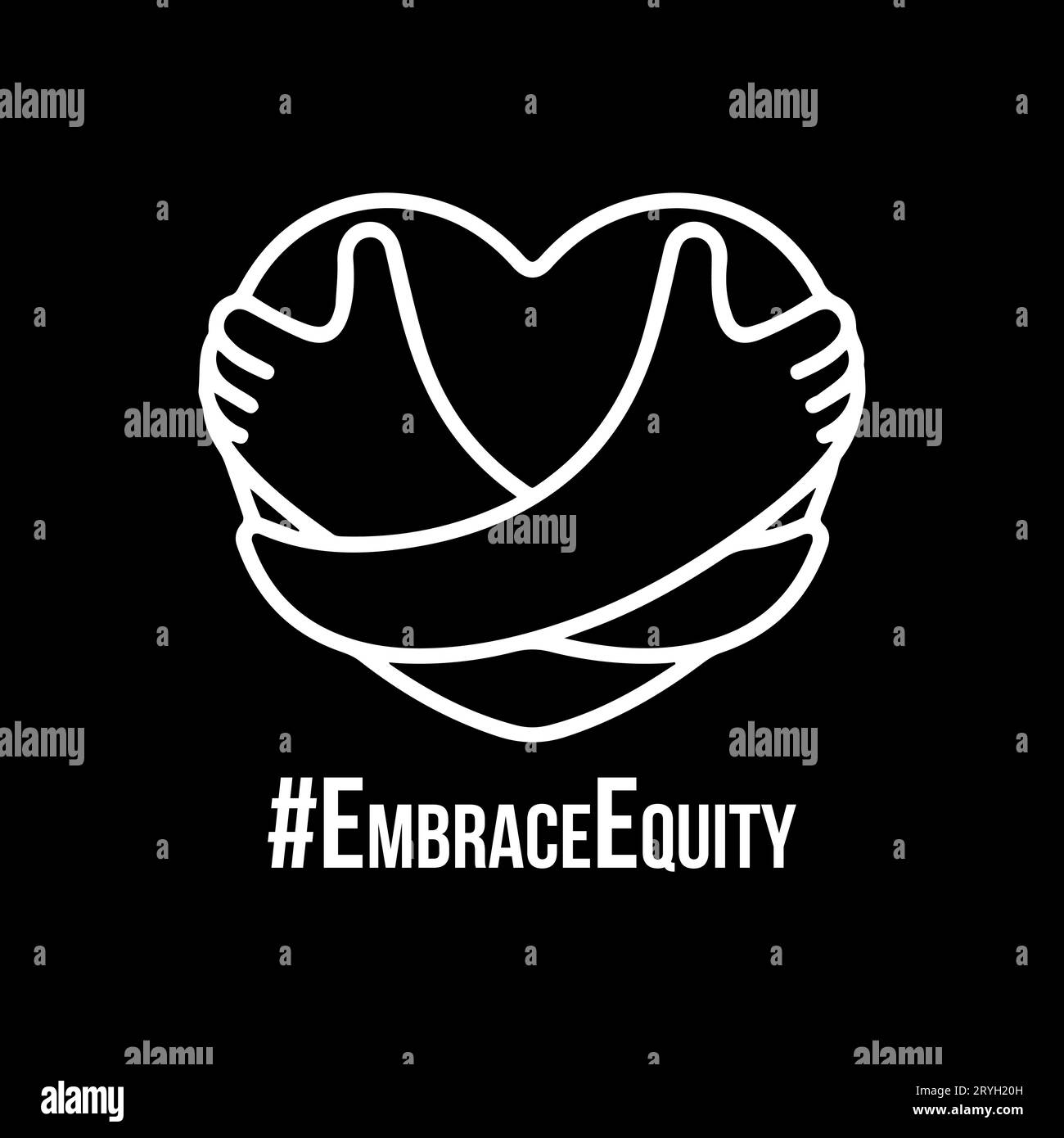 Giornata internazionale della donna 2023 abbraccia il capitale proprio 8 marzo 2023. Donne in leadership, empowerment femminile, concetti di uguaglianza di genere. Illustrazione vettoriale Illustrazione Vettoriale