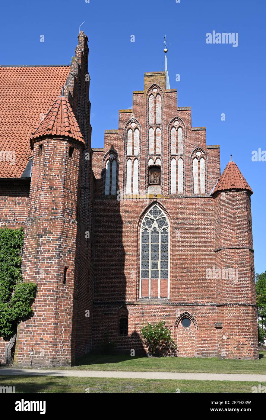 Monastero medievale di Wienhausen vicino celle costruito in stile gotico in mattoni Foto Stock