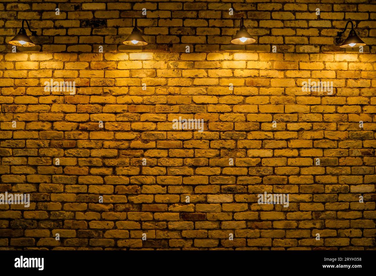 Muro di mattoni (materiale di sfondo) Foto Stock