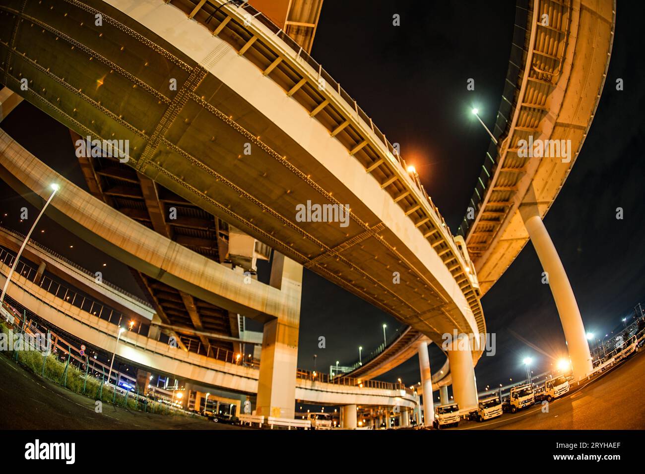 Bayshore Route Daikoku Junction (Tsurumi-ku, Yokohama City) Foto Stock