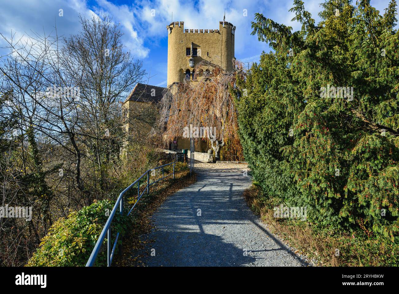 Castello di Roseburg vicino a Ballenstedt in Sassonia-Anhalt Foto Stock