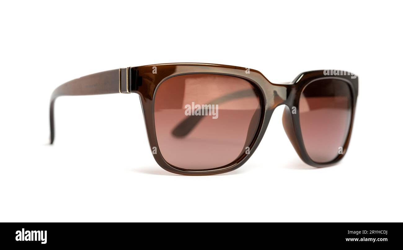 Occhiali da sole isolato su sfondo bianco Foto Stock
