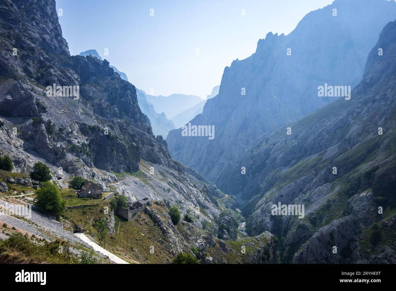 Cares Trail - ruta del Cares - a Picos de Europa, Asturie, Spagna Foto Stock