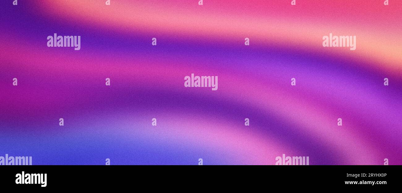 Sfondo sfumato blu rosa viola, vivace rumore sgranato, colori lisci design banner ondulato Foto Stock
