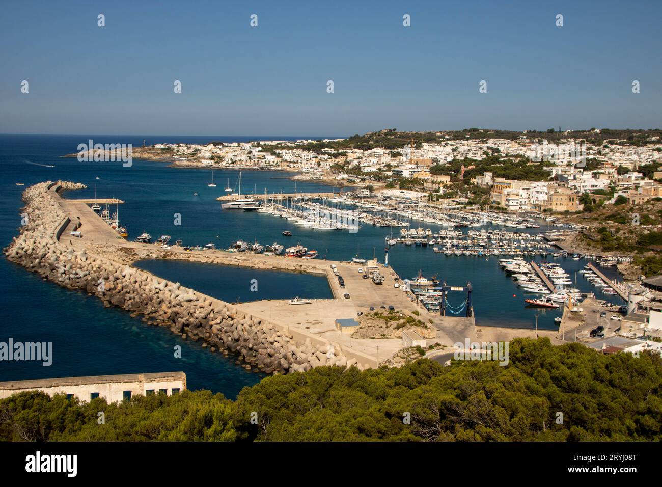 Vista su Santa Maria di Leuca Foto Stock