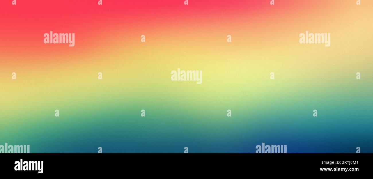 Colori arcobaleno sfondo sfumato, rosso brillante giallo blu sfumatura banner web header design poster, spazio copia Foto Stock