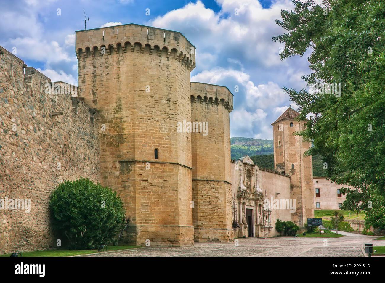 Monastero di Santa Maria de Poblet, Spagna Foto Stock