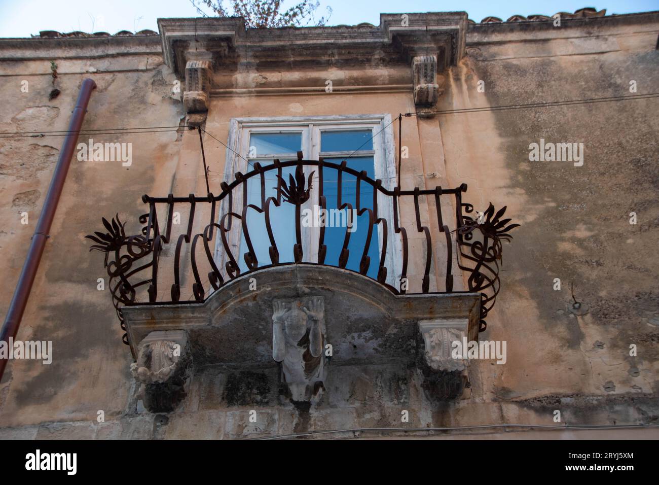 Centro storico di Ragusa Ibla in Sicilia Foto Stock