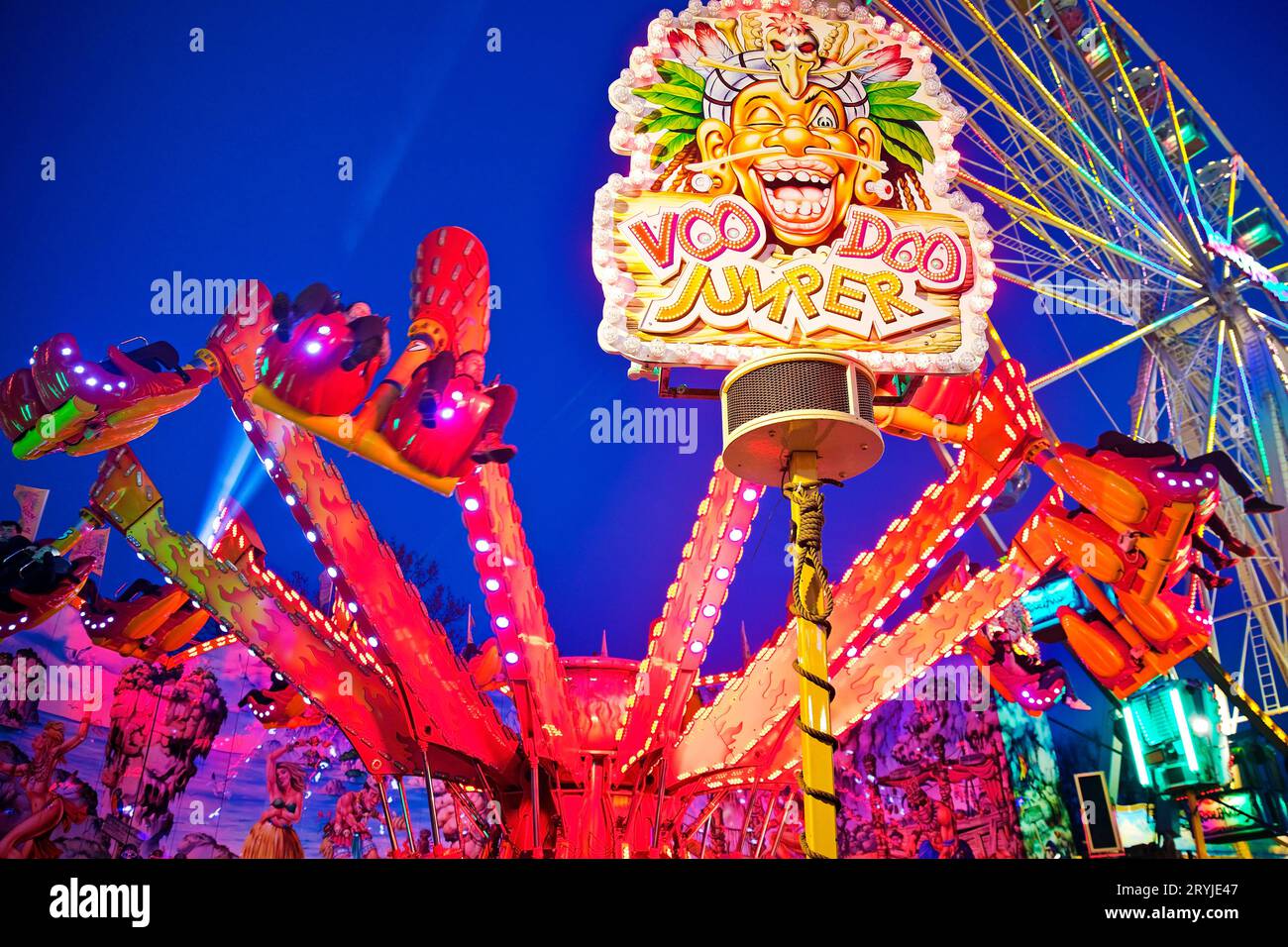 Palm Fair, la più grande fiera primaverile della Renania settentrionale-Vestfalia, Recklinghausen, Germania, Europa Foto Stock
