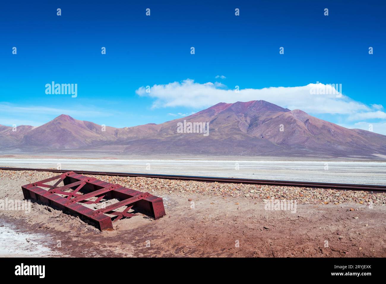 Salar de Chiguana nell'altiplano boliviano Foto Stock