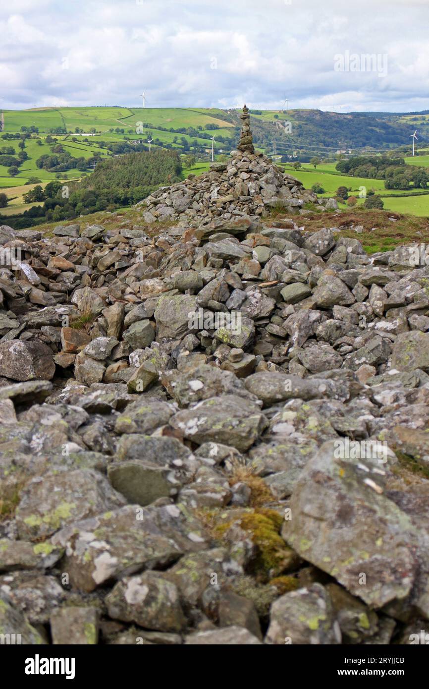 Caer Drewyn Hillfort, Corwen, Galles Foto Stock