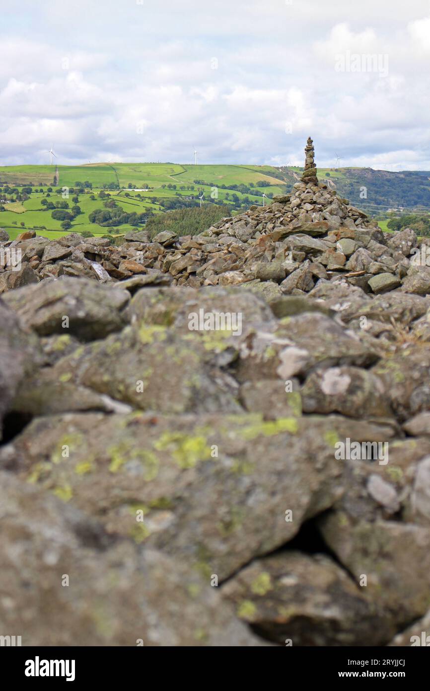 Caer Drewyn Hillfort, Corwen, Galles Foto Stock