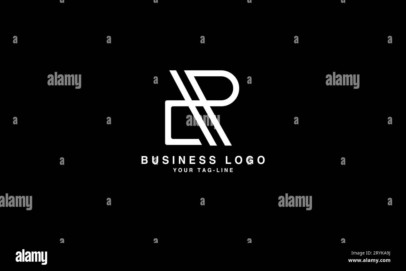 CR, RC, Abstract Letters Logo Monogram Illustrazione Vettoriale