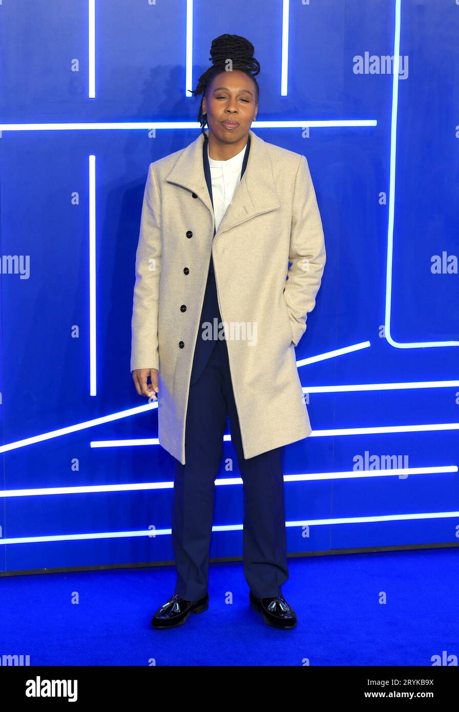Lena Waithe partecipa alla prima europea di "Ready Player One" al Vue West End di Londra, Inghilterra. Foto Stock