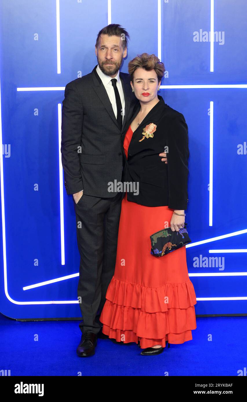 Susan Lynch e Craig Parkinson partecipano alla premiere europea di "Ready Player One" al Vue West End di Londra, in Inghilterra. Foto Stock