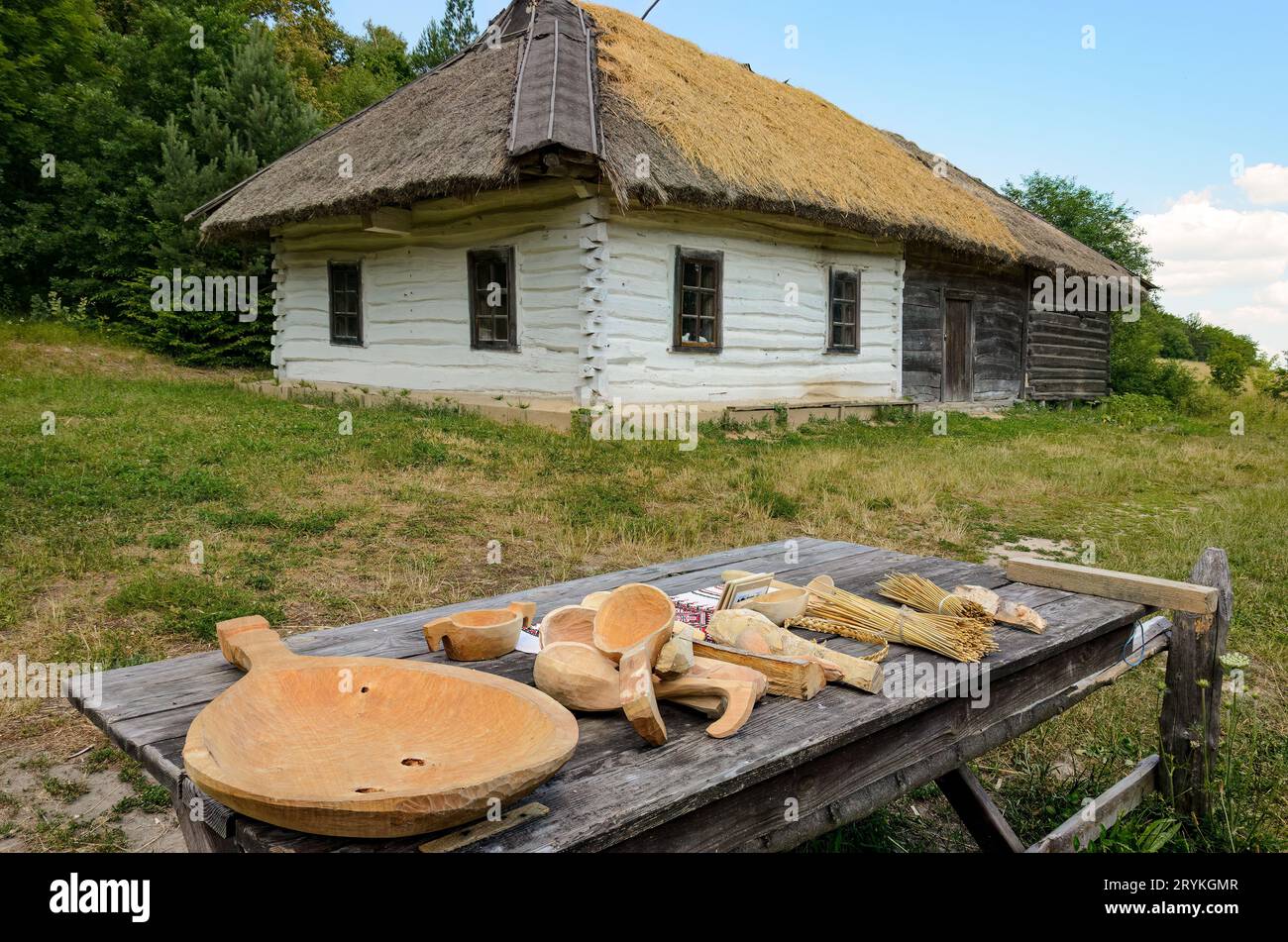 Pyrohovo museo all'aperto a Kiev - Ucraina Foto Stock