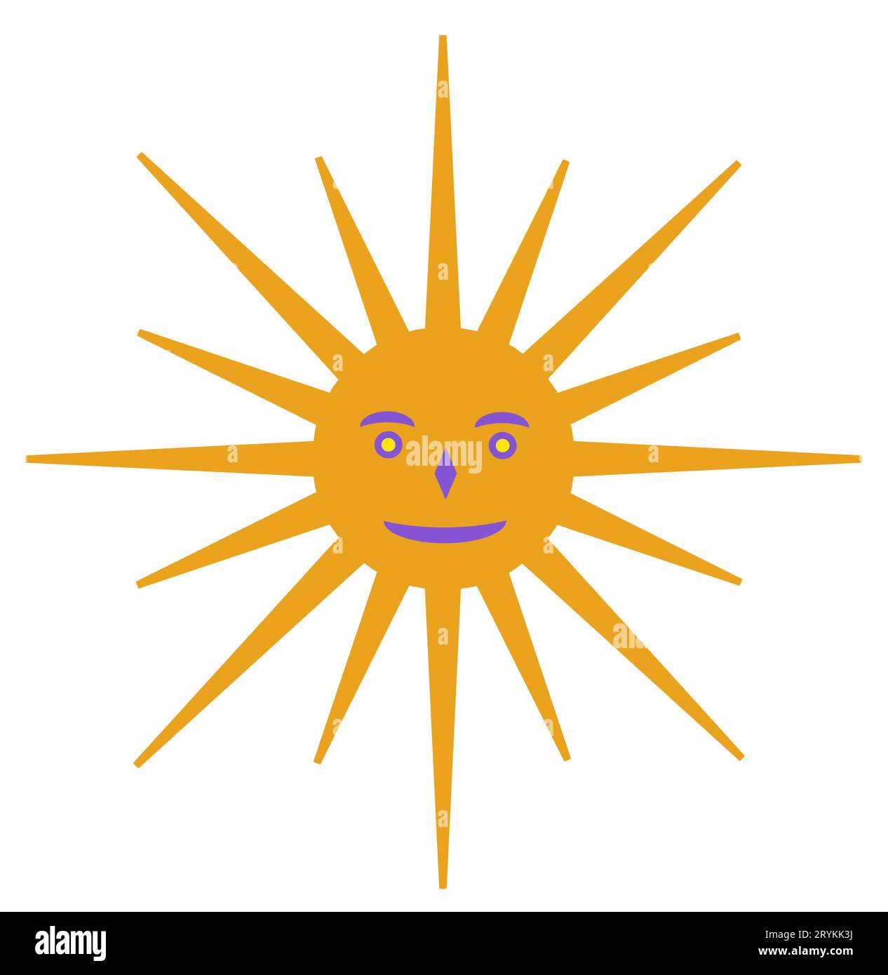 Simbolo del sole Foto Stock