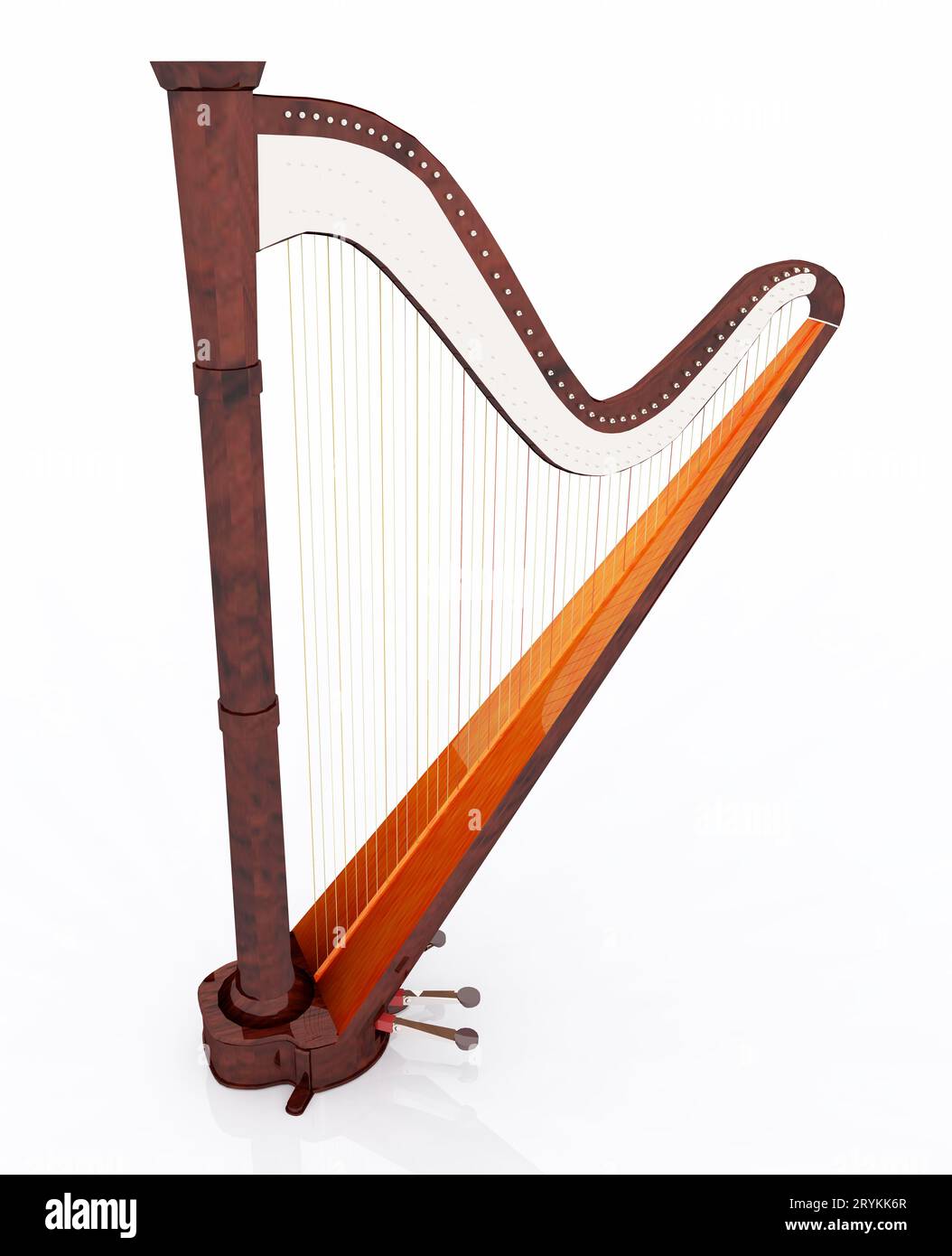 Arpa a pedale Foto Stock