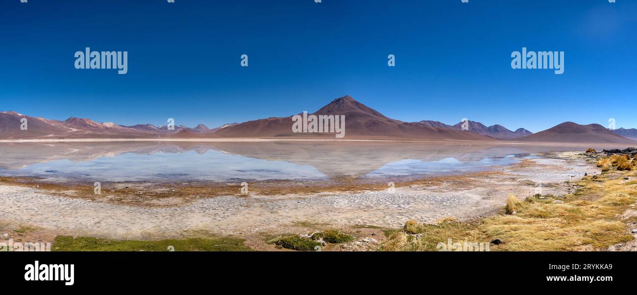 paesaggio vulcanico nell'altiplano boliviano. Foto di alta qualità Foto Stock